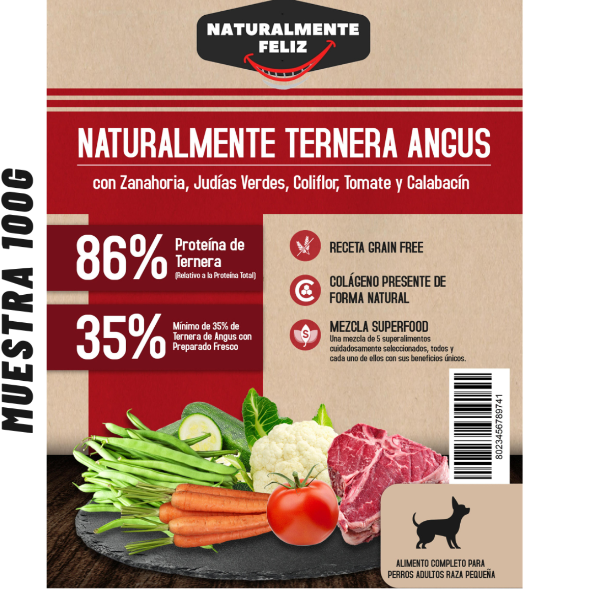 Pack de Prueba "Descubrimiento Gourmet" - Ternera Angus, Salmón Escocés, Pavo de Corral (3 x 100g ) Raza Pequeña