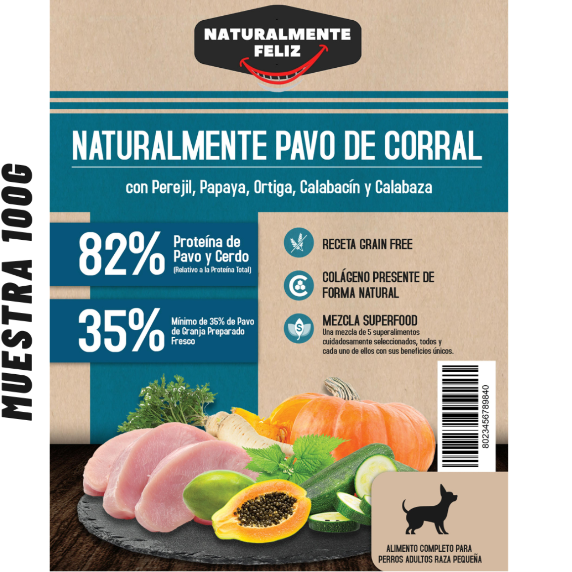 Pack de Prueba "Descubrimiento Gourmet" - Ternera Angus, Salmón Escocés, Pavo de Corral (3 x 100g ) Raza Pequeña