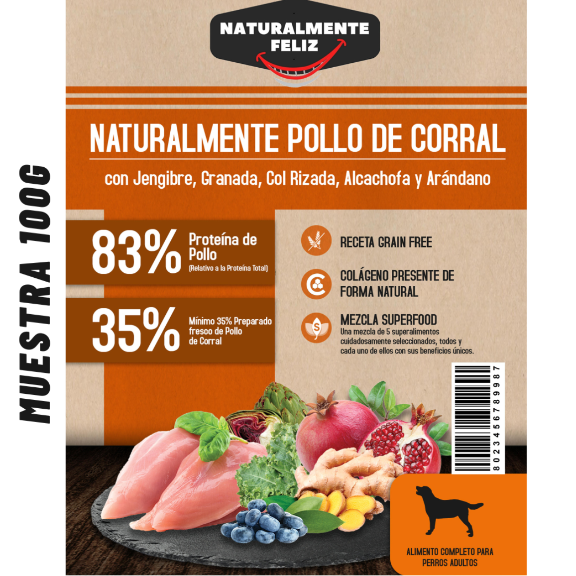 Pack de Prueba "Descubrimiento Gourmet" - Ternera Angus, Salmón Escocés, Pavo de Corral, Cordero de Pasto, Búfalo Italiano, Pollo de corral (6 x 100g ) Raza Mediana/Grande