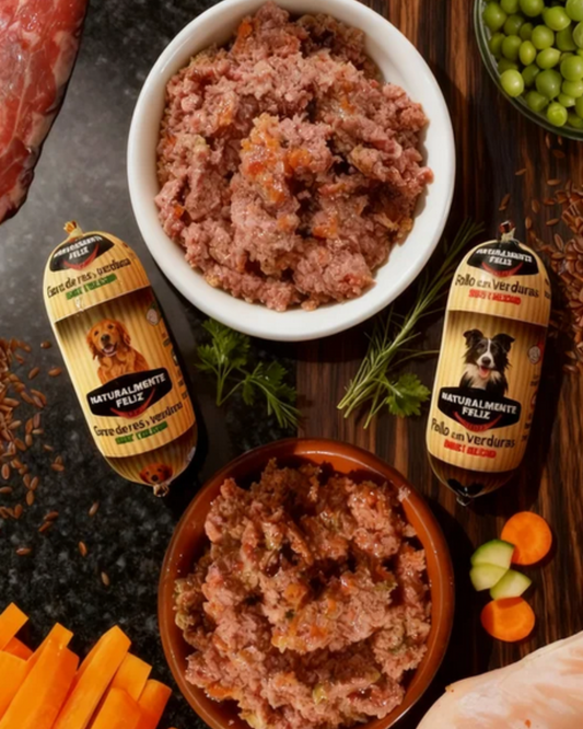 Menú x6 - Mix de Pollo y Ternera fresca con verduras