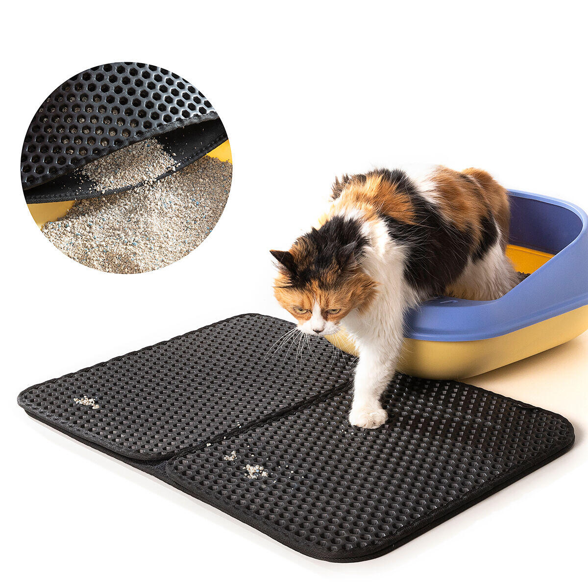 Alfombra para Arenero de Gatos – Adiós Arena por Toda la Casa