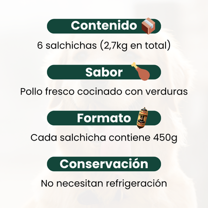 Menú x6 - Pollo fresco con verduras