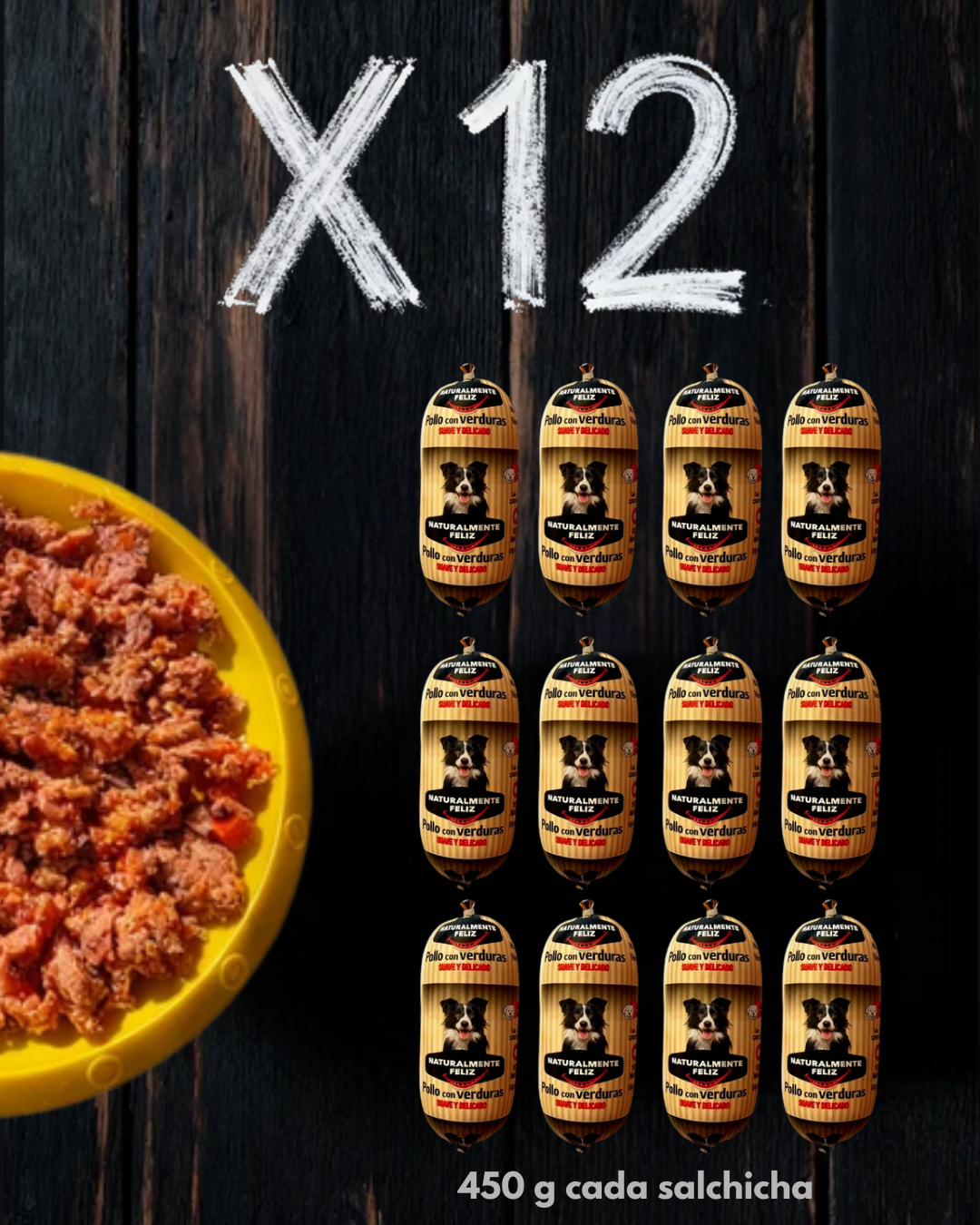 Menú x12 - Pollo fresco con verduras