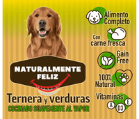 Thumbnail for Cocido Natural de Ternera fresca y verduras - Naturalmente Feliz (2,7kG - 6 X 450gr)