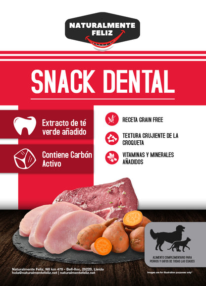 Snack Funcional Dental con Menta y Carbón activo: una opción deliciosa y saludable para la buena salud bucal de tu perro o gato